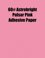 Astrobright Pulsar Pink 60# Adhesive Paper, Strip-Tac Plus, Permanent, 8.5 x 11, 1,000 Sheets/Ctn