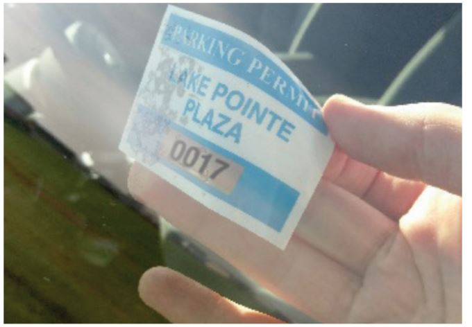 Parking Permit Window Decals