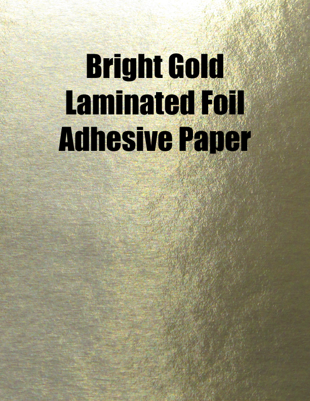 Bright Gold Laminated Foil, 26 x 20, Permanent, 0Splits, 100 Sheets