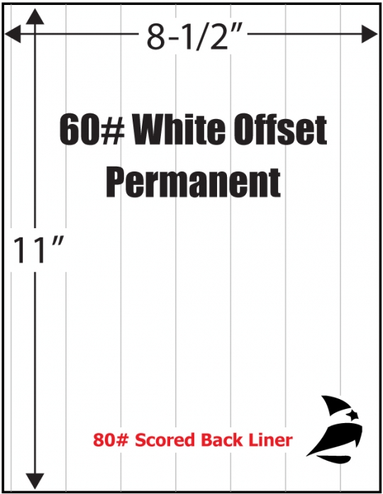 8 1/2 x 11 White Cardstock