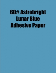 Astrobright Lunar Blue 60# Adhesive Paper, Strip-Tac Plus®, Permanent, 8.5 x 11, 100 Sheets per Box