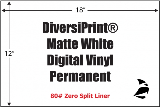Matte White Digital Vinyl, 12